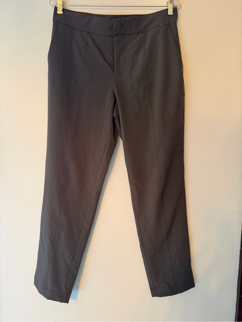Mondetta Grey Women's Dress Pants - Tailored Straight Leg